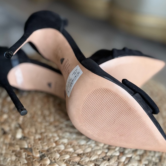 Black suede distressed stilettos heels - Picture 6 of 12